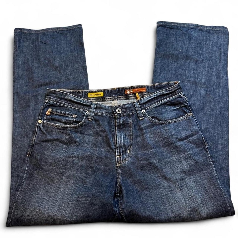 AG Adriano Goldschmied The Prime Straight Leg Jeans Men 33x32 Blue Cotton